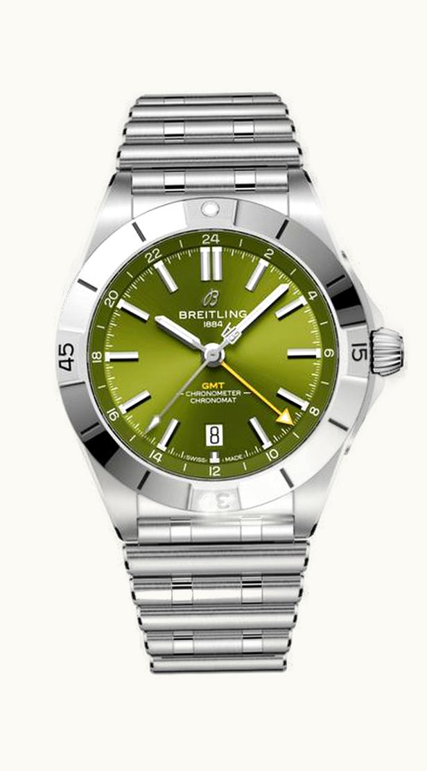 Breitling Chronomat 40 GMT Stainless Steel / Green - Germany
