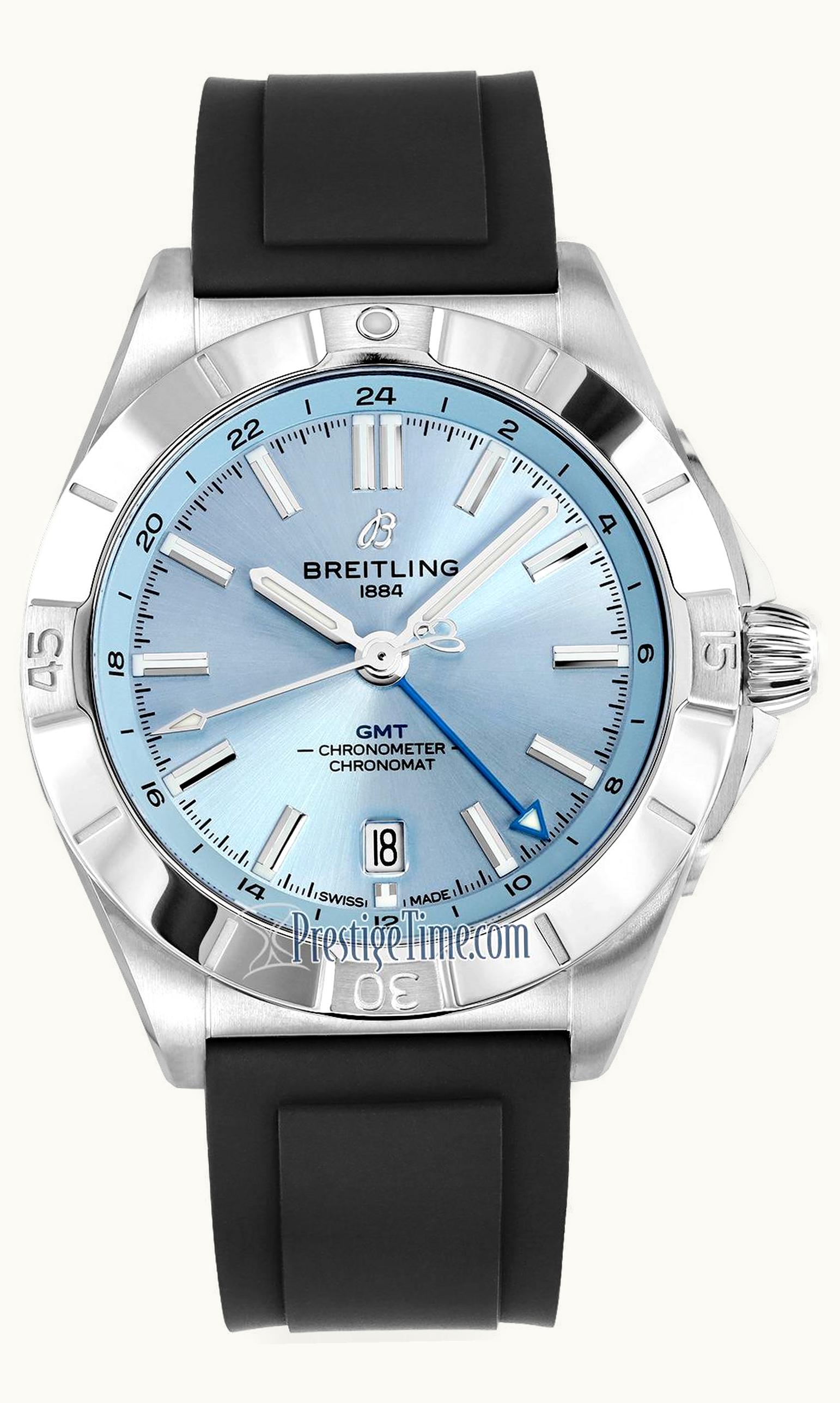Breitling Chronomat 40 GMT Stainless Steel / Ice Blue
