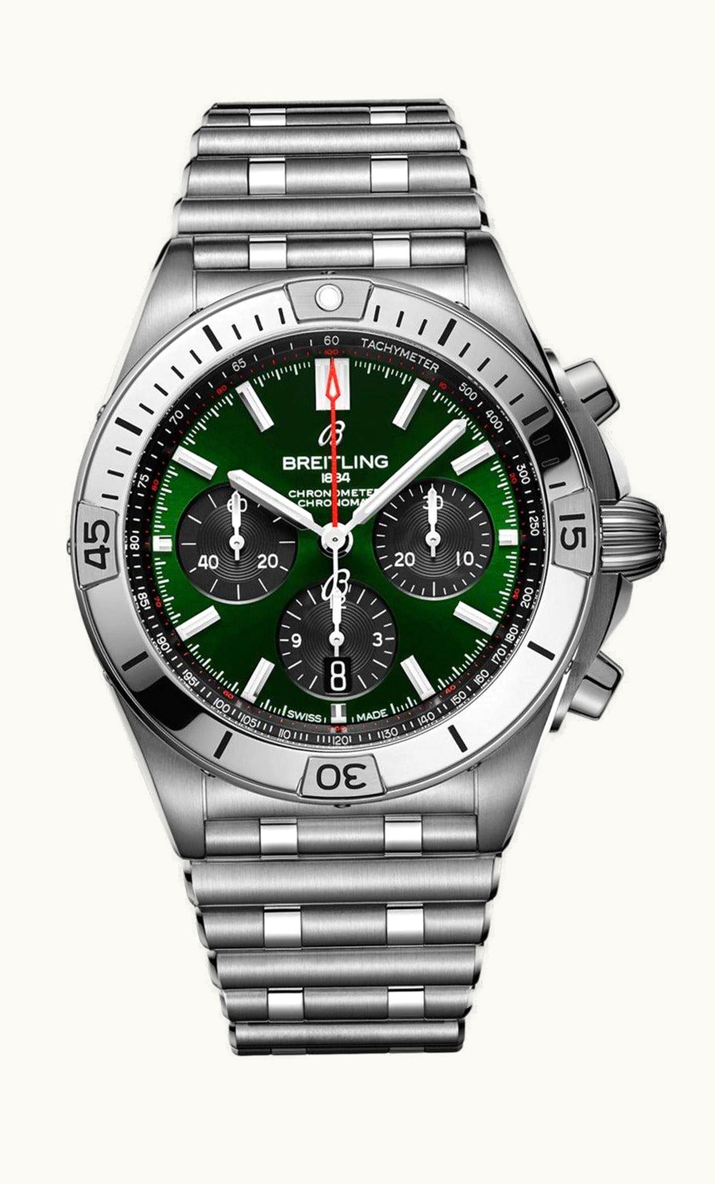 Breitling Chronomat B01 42 Stainless Steel / Bentley / Rouleaux