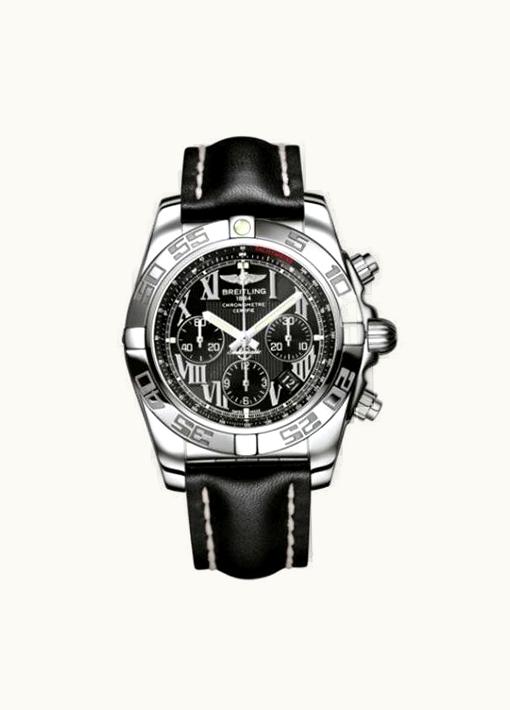 Breitling Chronomat 44 Stainless Steel / Onyx Black Roman / Calf