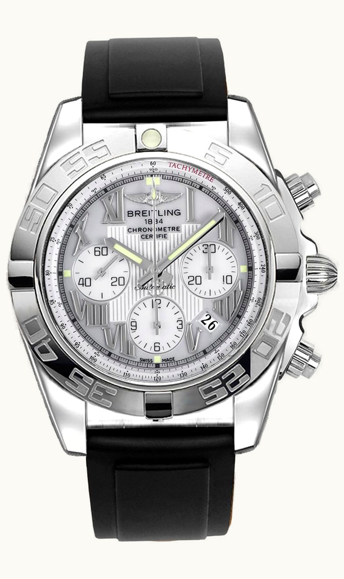 Breitling Chronomat 44 Stainless Steel / Black - Roman / Rubber