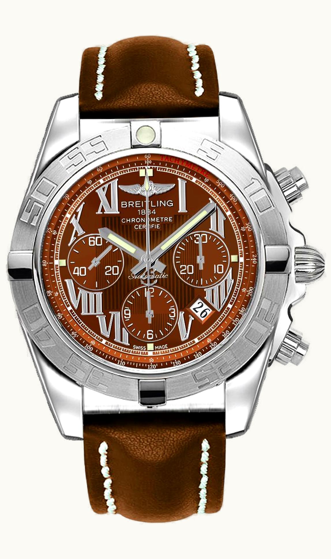 Breitling Chronomat 44 Stainless Steel / Diamond / Metallica Brown / Bracelet