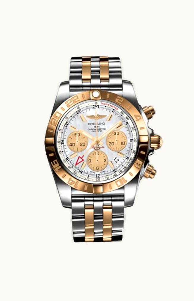 Breitling Chronomat 44 Rose Gold / Diamond / Pearl Roman / Bracelet