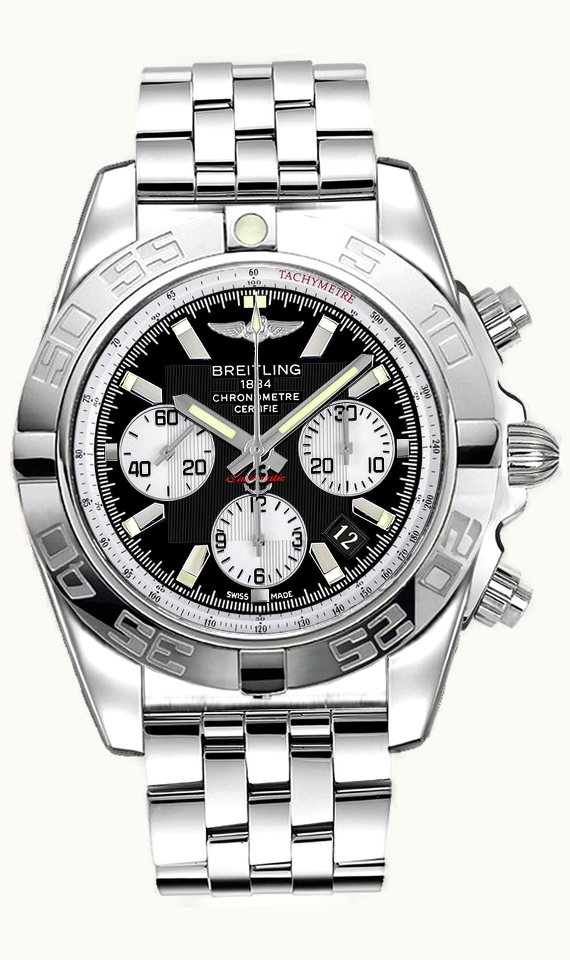 Breitling Chronomat 44 Stainless Steel / Onyx Black / Bracelet