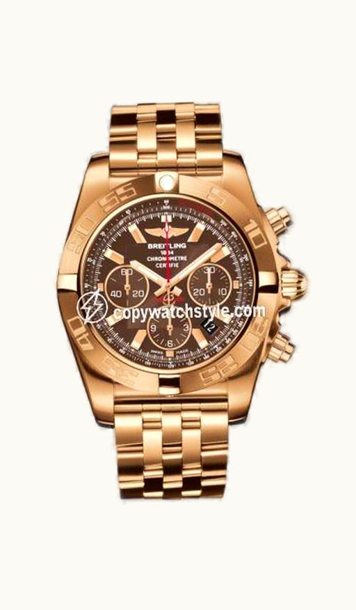 Breitling Chronomat 44 Rose Gold / Metallica Brown / Calf