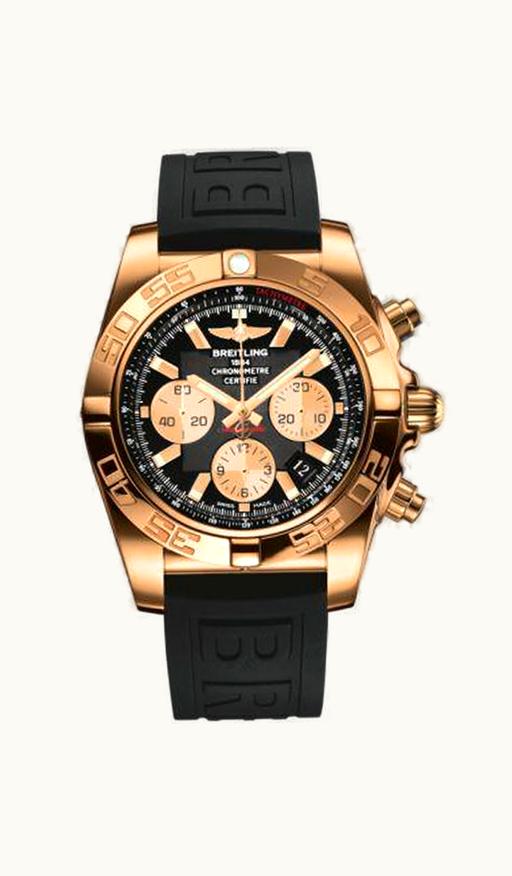 Breitling Chronomat 44 Rose Gold / Onyx Black / Rubber