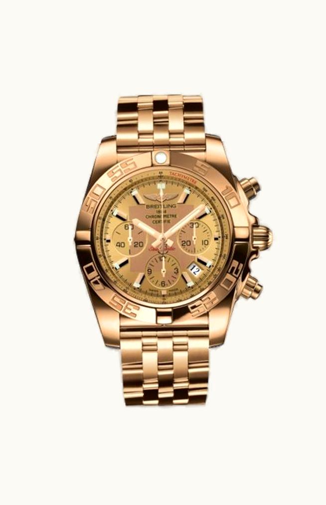 Breitling Chronomat 44 Rose Gold / Golden Sun / Bracelet