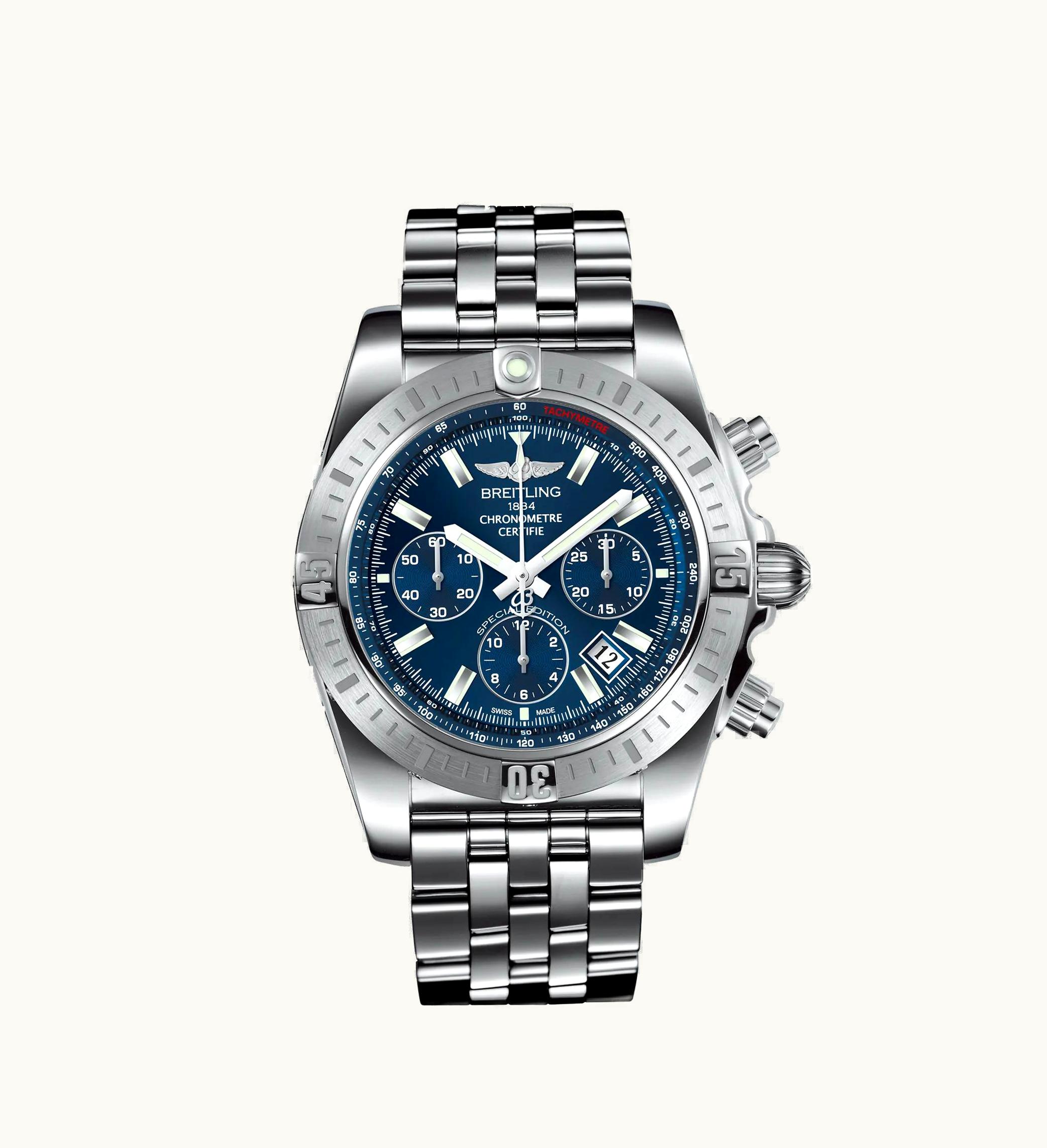 Breitling Chronomat 44 Stainless Steel / Blue / Japan Special Edition