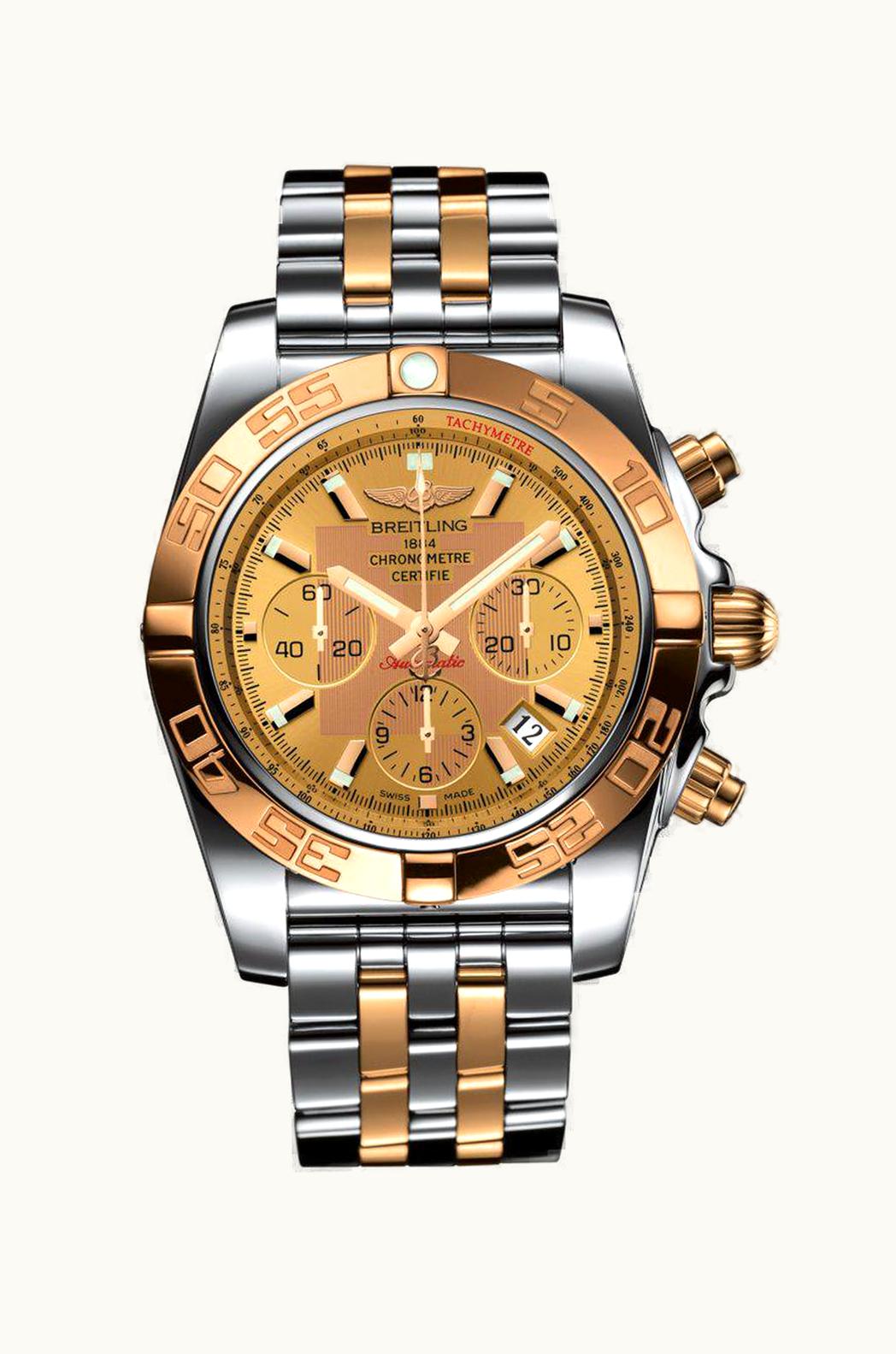 Breitling Chronomat 44 Stainless Steel / Red Gold / Black - Roman / Japan Special Edition