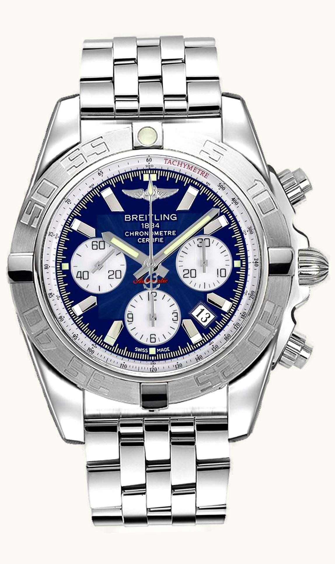 Breitling Chronomat 44 Stainless Steel / Blue / Bracelet