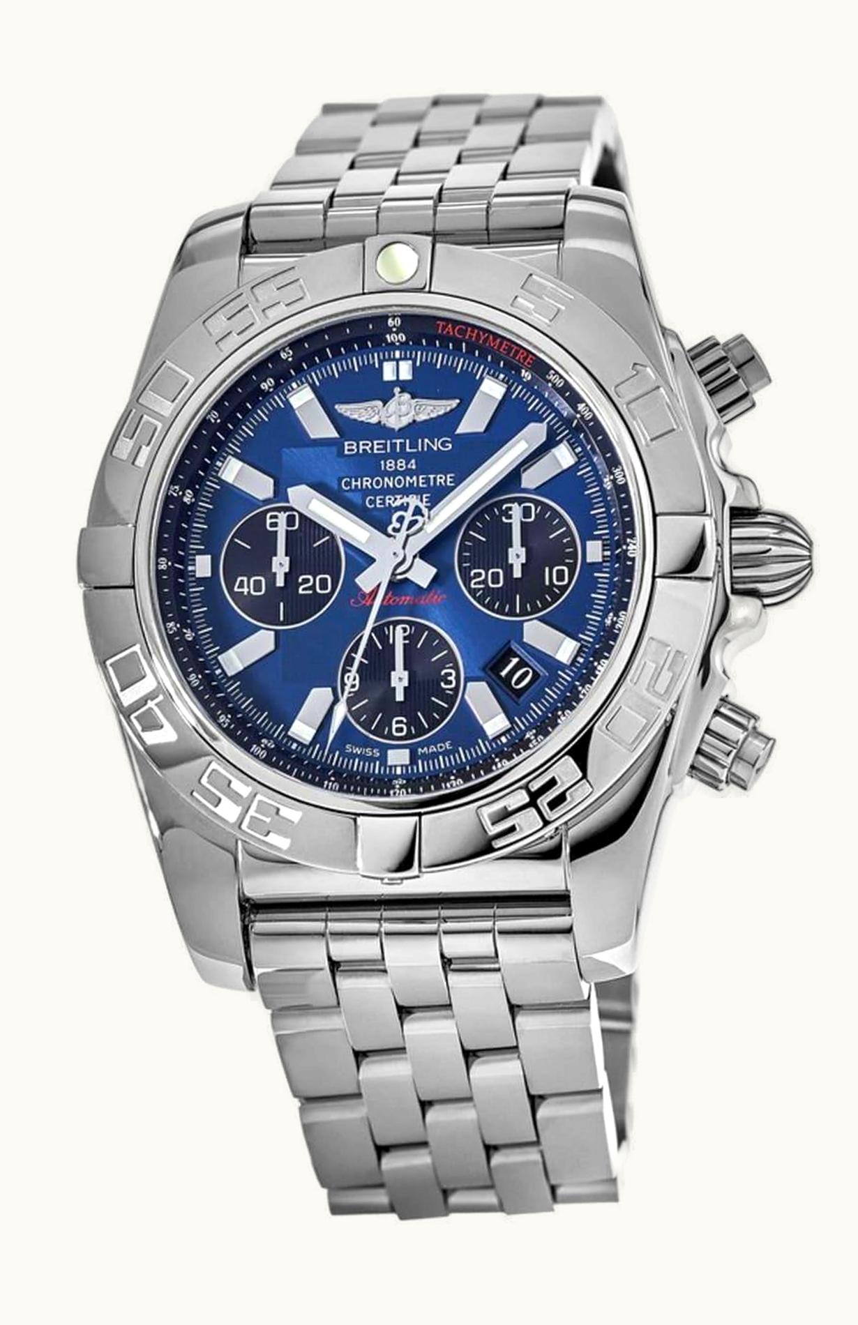 Breitling Chronomat 44 Stainless Steel / Blackeye Blue / Bracelet