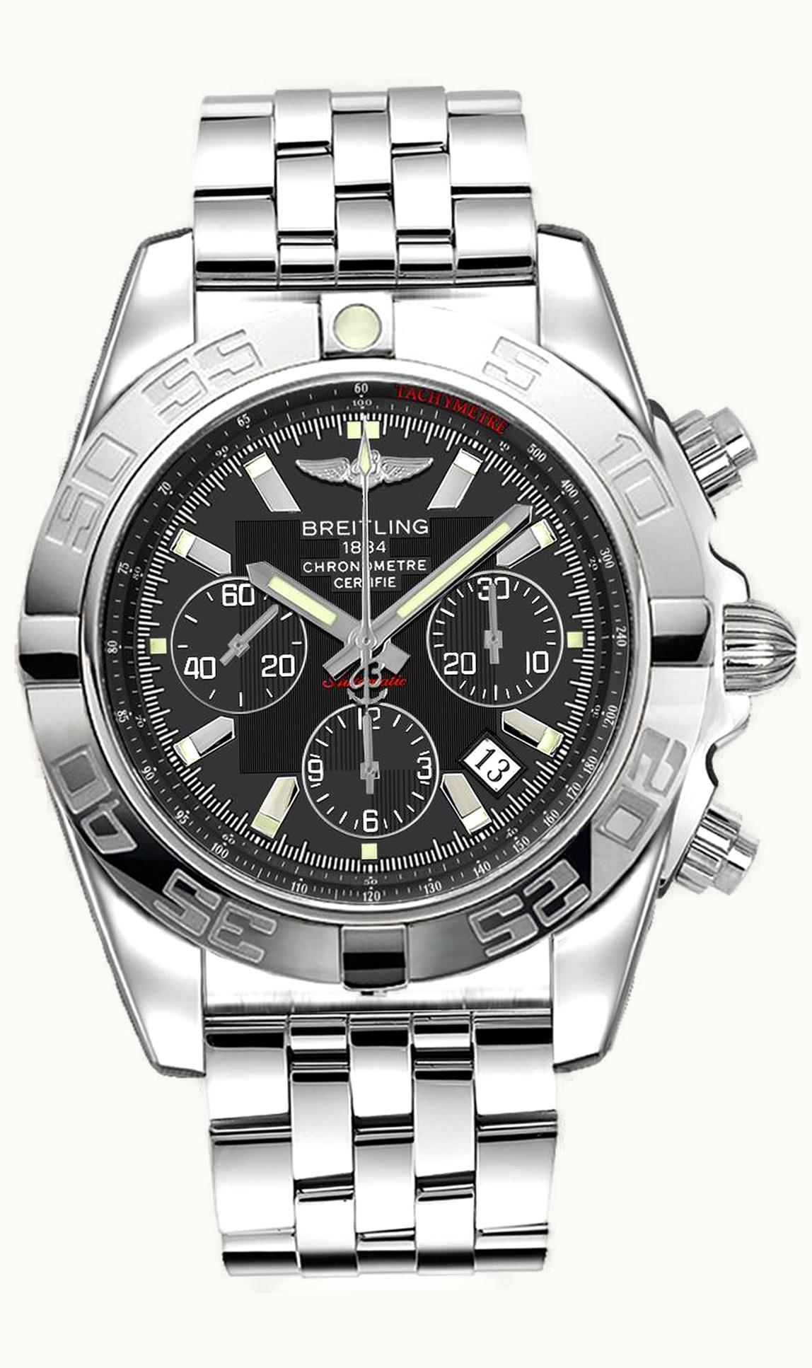 Breitling Chronomat 44 Stainless Steel / Carbon Black / Bracelet