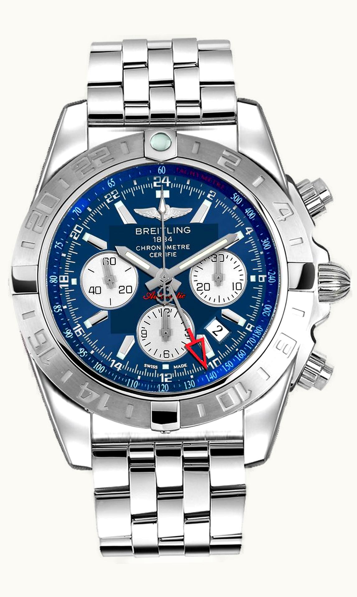 Breitling Chronomat 44 GMT Stainless Steel / Metallica Blue / Rubber
