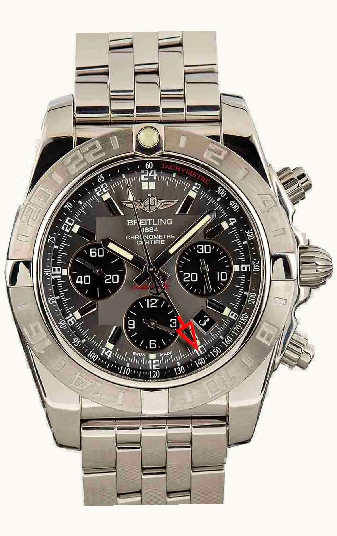 Breitling Chronomat 44 Stainless Steel / Inverted Panda / Croco