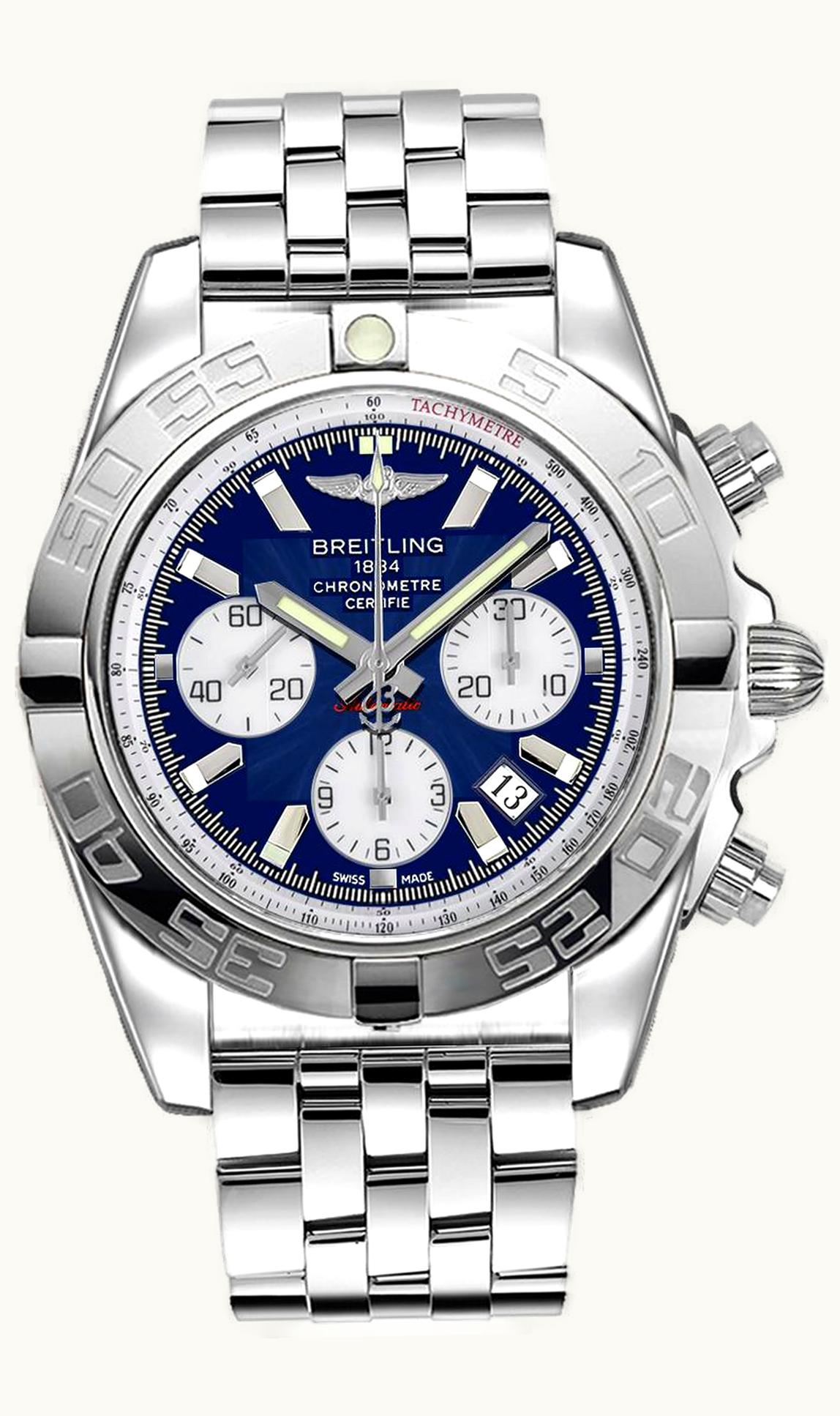 Breitling Chronomat 44 Stainless Steel / Blue / Bracelet