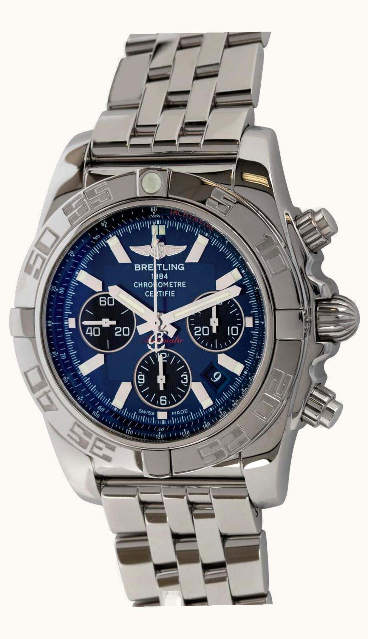 Breitling Chronomat 44 Stainless Steel / Gray Pearl / Croco