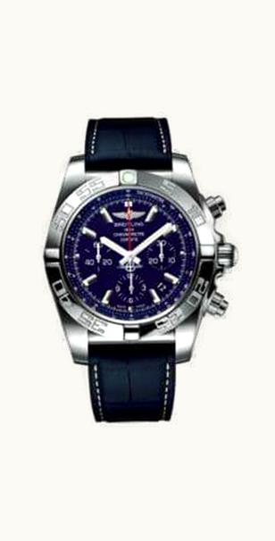 Breitling Chronomat 44 Stainless Steel / Blue MOP / Croco Rubber