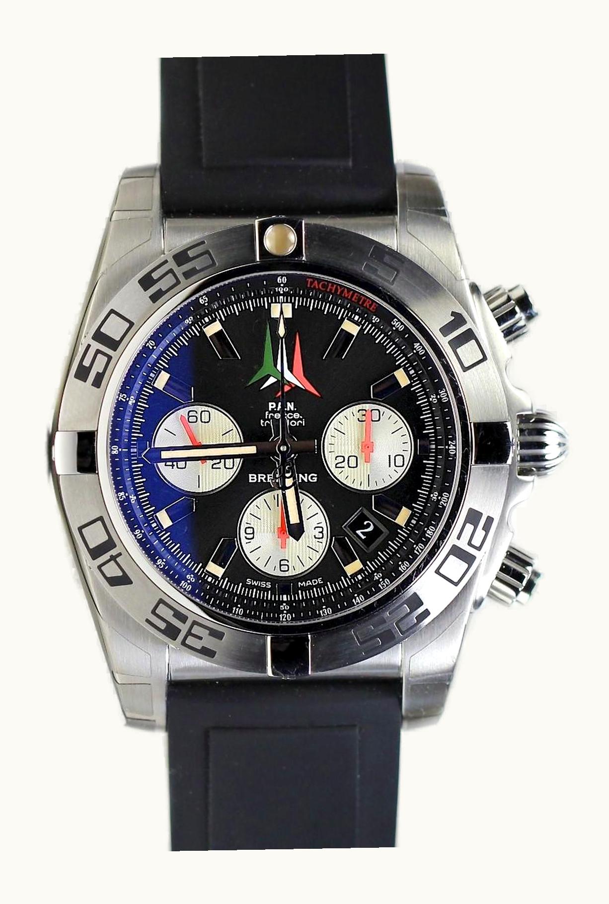 Breitling Chronomat 44 Stainless Steel / Diamond / Onyx Black / Rubber