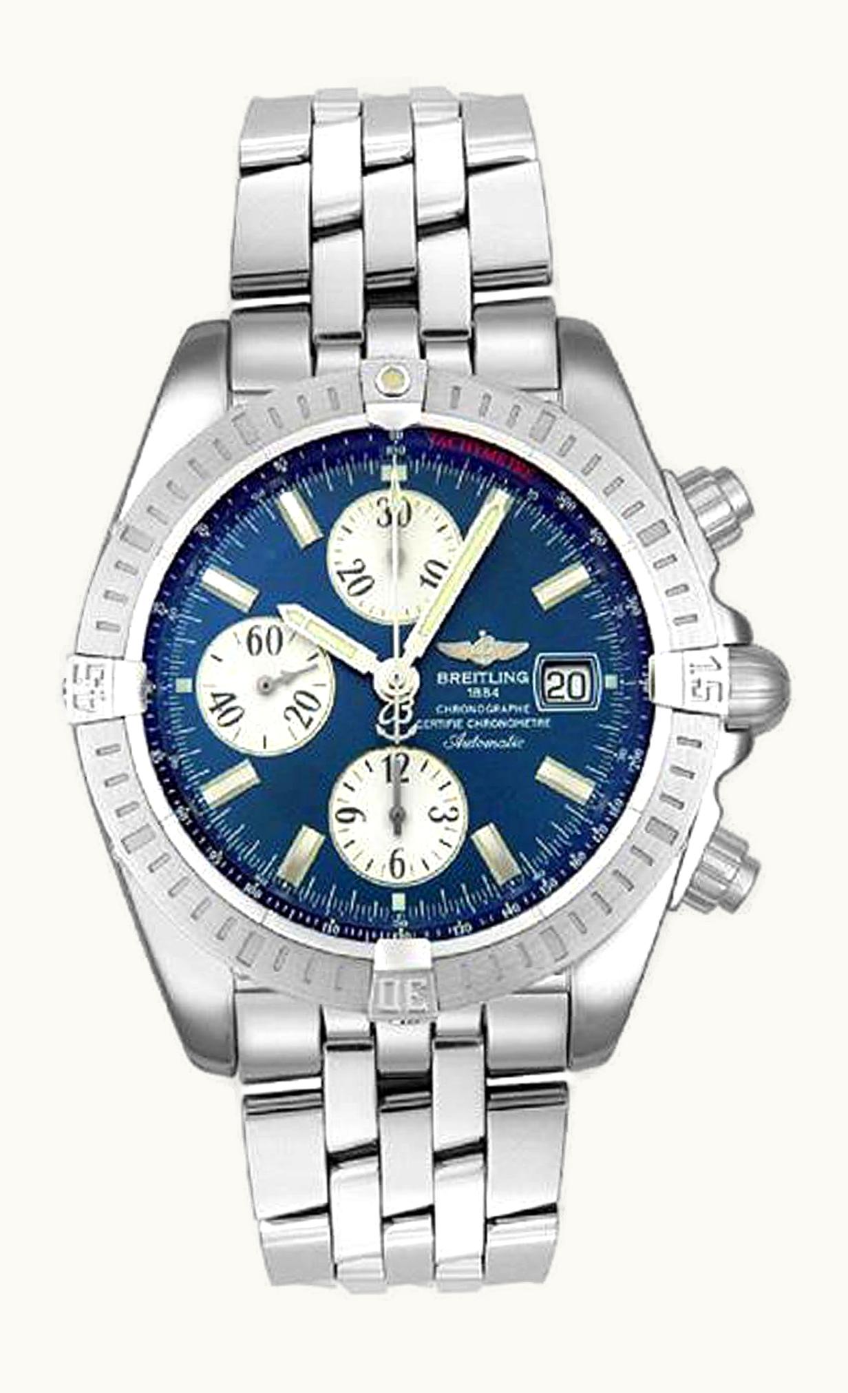 Breitling Chronomat Evolution Stainless Steel / Blue