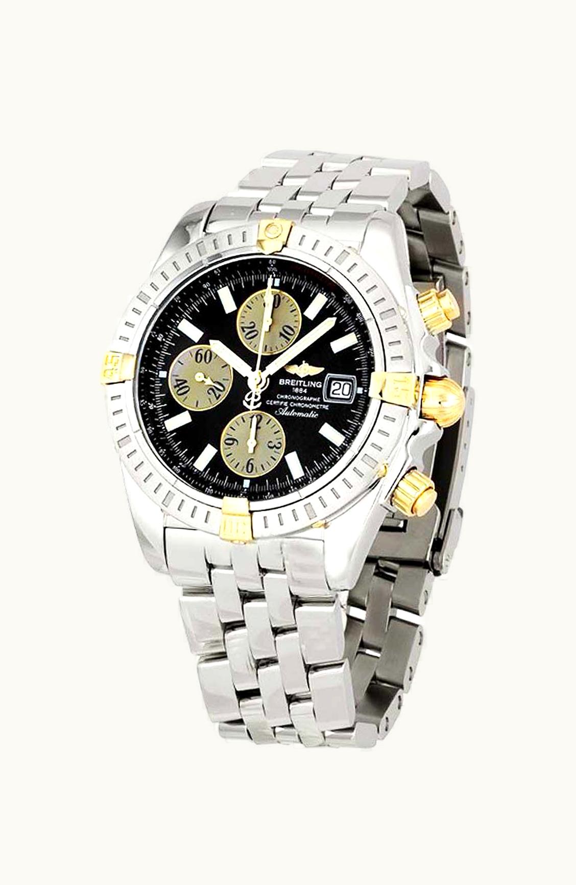 Breitling Chronomat Evolution Stainless Steel / Yellow Gold / Black