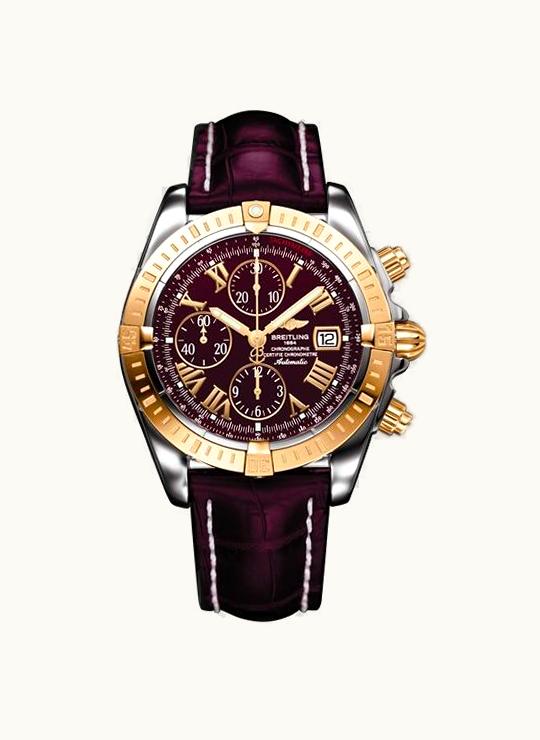 Breitling Chronomat Evolution Stainless Steel / Yellow Gold / Black - Roman