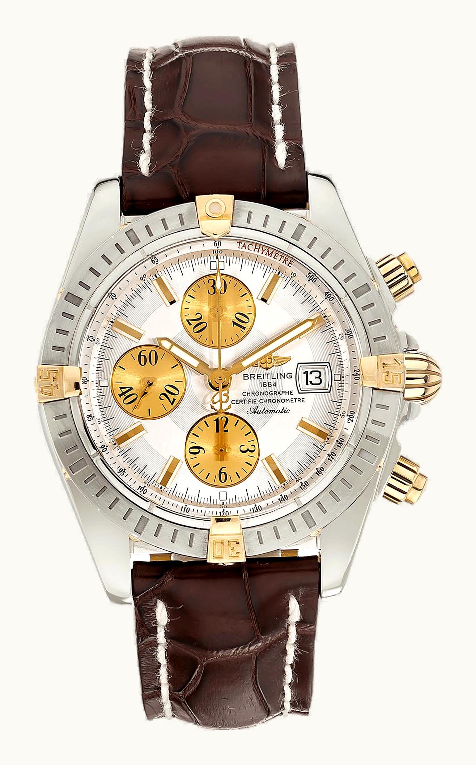 Breitling Chronomat Evolution Stainless Steel / Yellow Gold / Silver