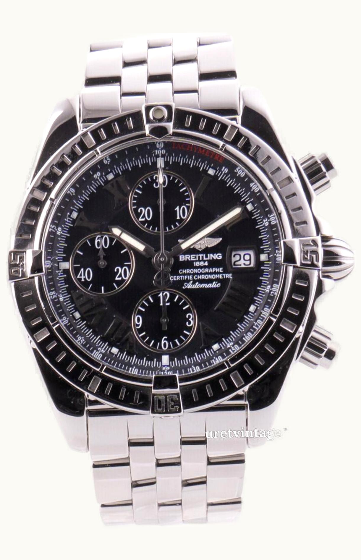 Breitling Chronomat Evolution Stainless Steel / Black - Roman