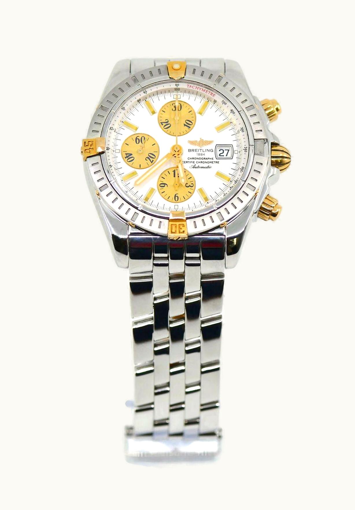 Breitling Chronomat Evolution Stainless Steel / Yellow Gold / MOP