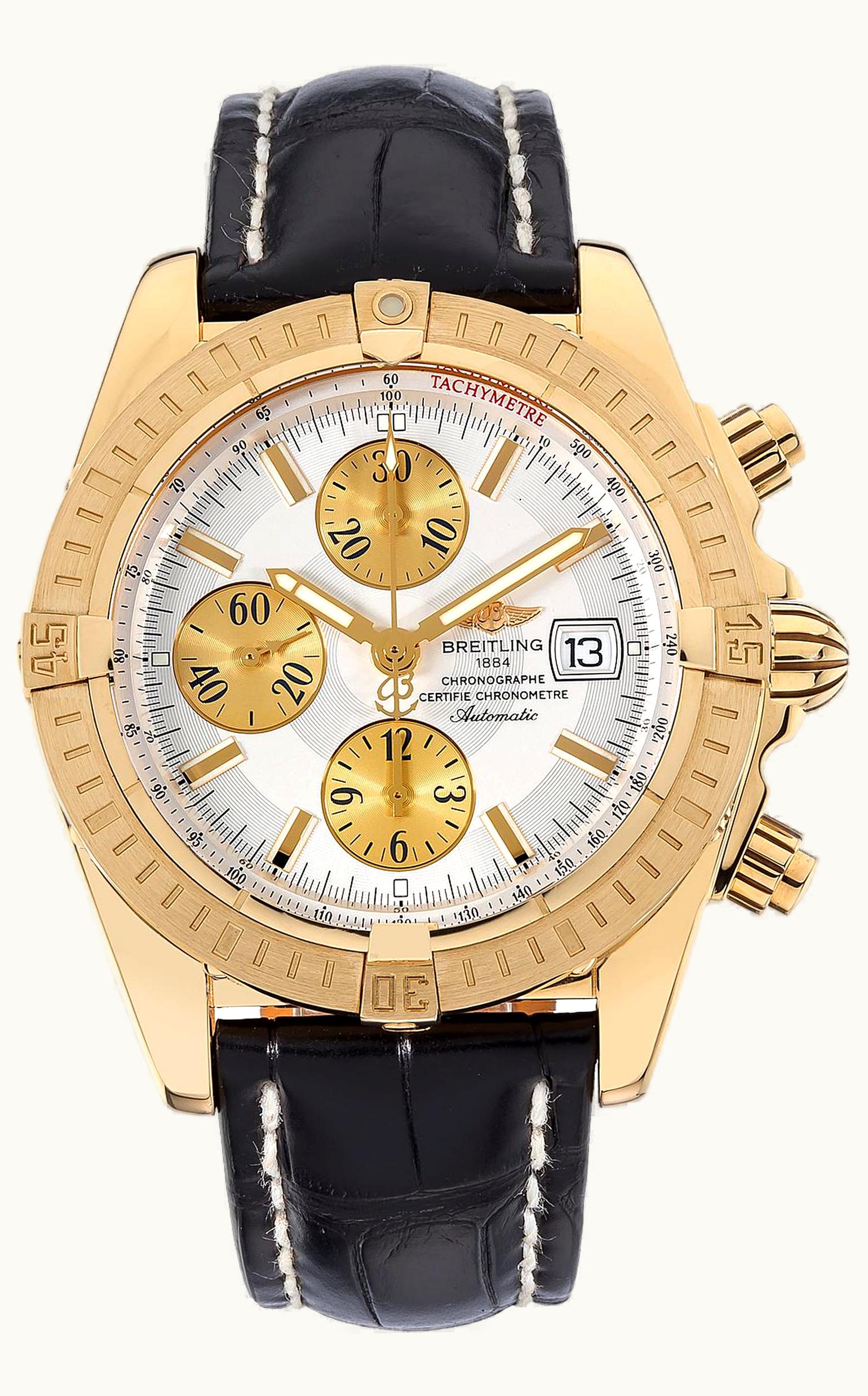 Breitling Chronomat Evolution Yellow Gold / Black