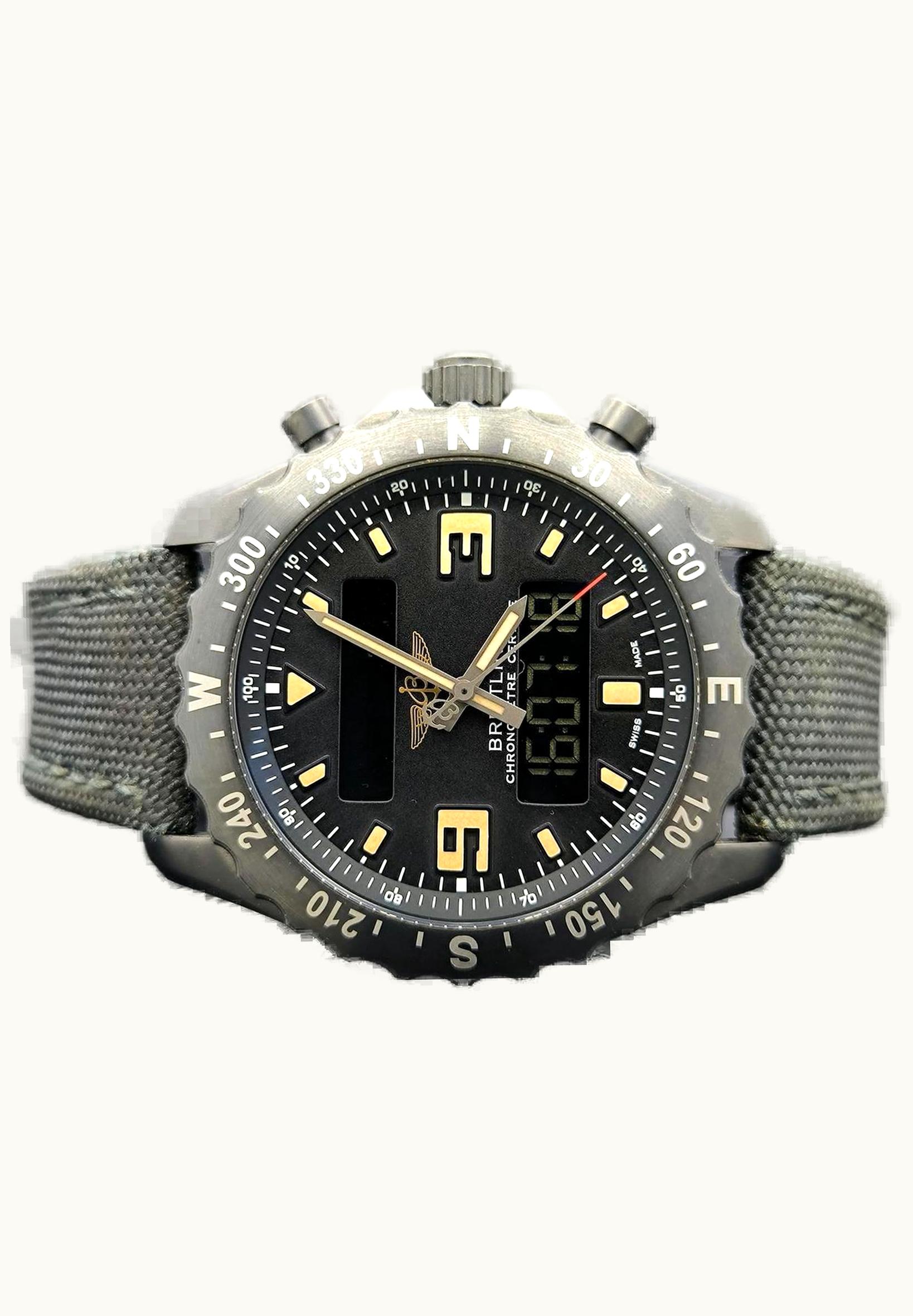 Breitling Chronospace Military Blacksteel / Volcano Black / Military