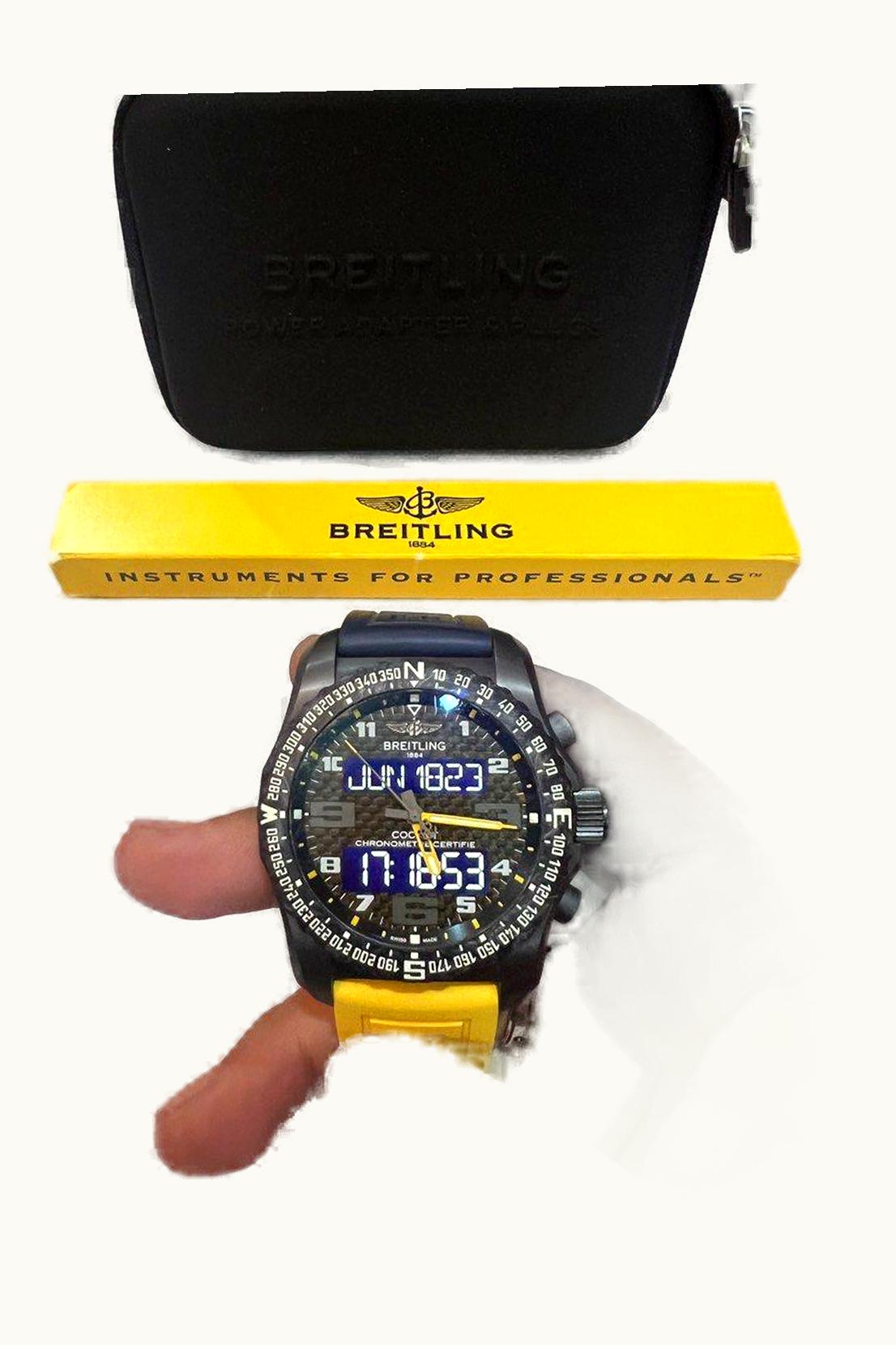 Breitling Cockpit B50 Night Mission / Black-Yellow / Bracelet