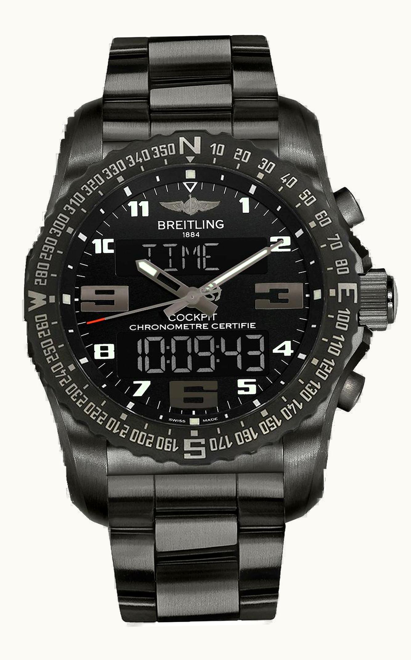Breitling Cockpit B50 Night Mission / Black / Bracelet