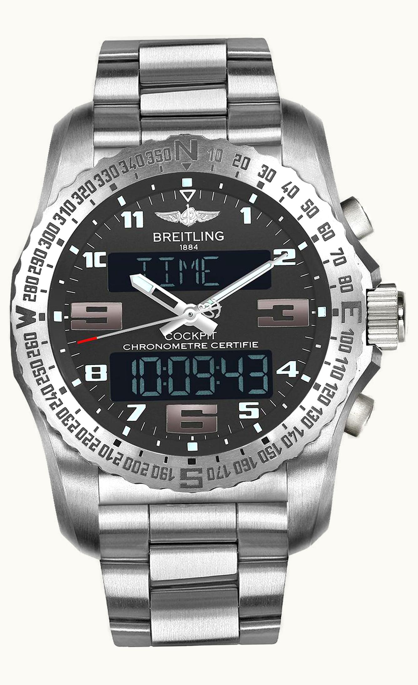 Breitling Cockpit B50 Titanium / Grey / Bracelet