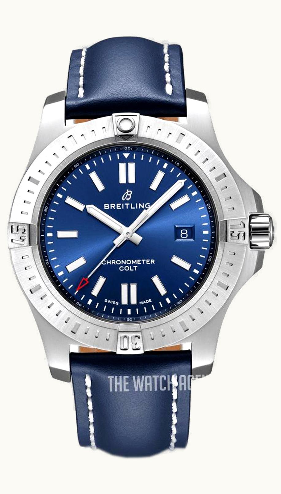 Breitling Chronomat Colt 44 Automatic Blue / Calf / Folding