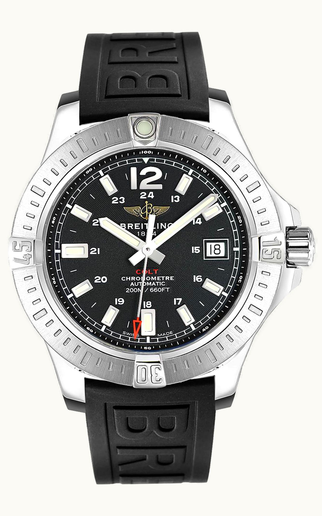 Breitling Colt 44 Automatic Volcano Black / Rubber