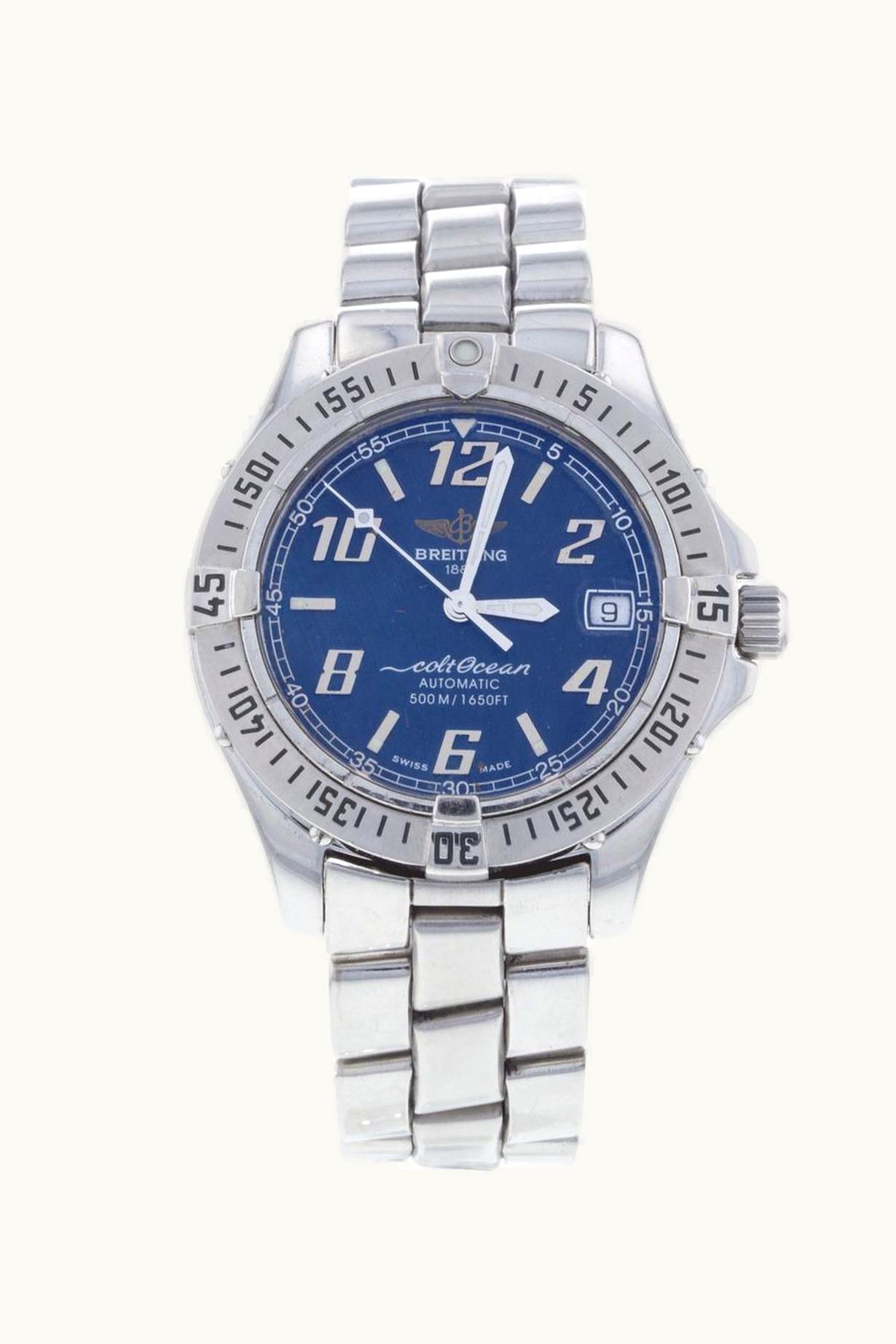Breitling Colt 44 Automatic Mariner Blue / Calf