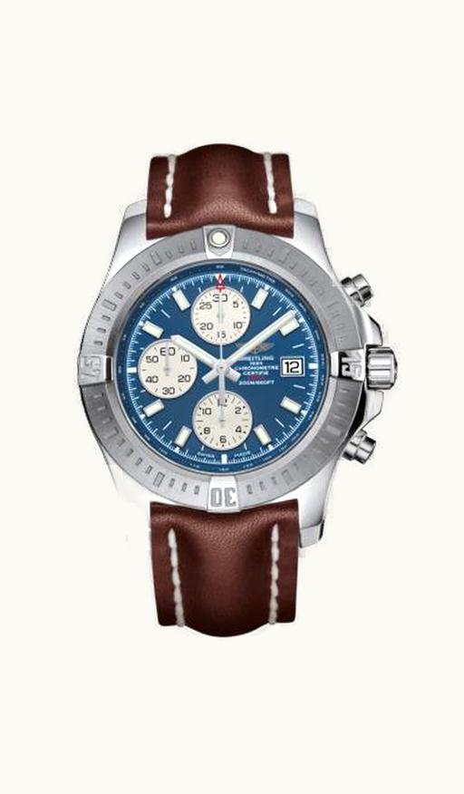 Breitling Colt Chronograph Automatic Stainless Steel / Mariner Blue / Calf / Folding