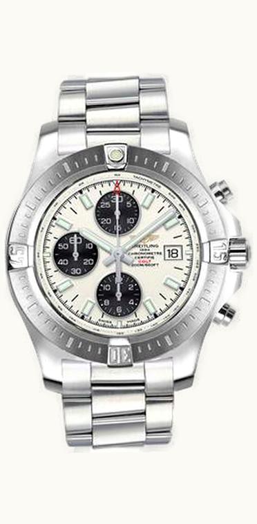 Breitling Colt Chronograph Automatic Stainless Steel / Stratus Silver / Calf / Pin