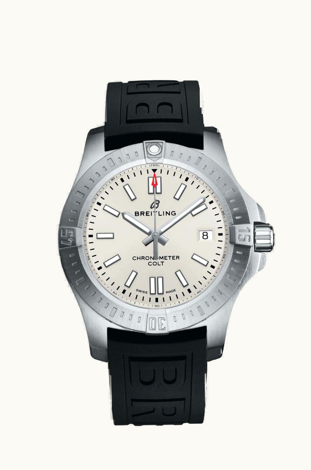 Breitling Chronomat Colt 41 Automatic Silver / Rubber / Folding