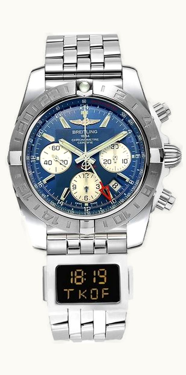 Breitling Chronomat Colt 44 Automatic Blue / Calf / Folding