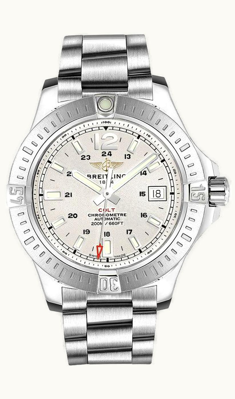 Breitling Colt 44 Automatic Stratus Silver / Bracelet