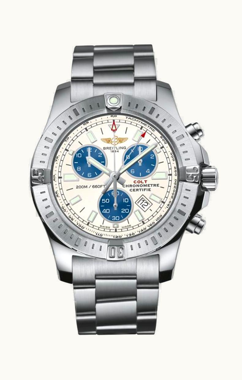 Breitling Colt Chronograph Stratus Silver / Bracelet
