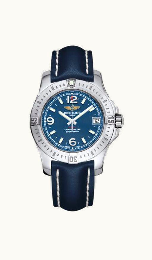 Breitling Colt 36 Mariner Blue / Calf / Pin