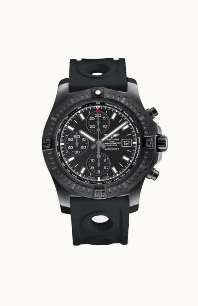 Breitling Colt Chronograph Automatic Blacksteel / Volcano Black / Rubber