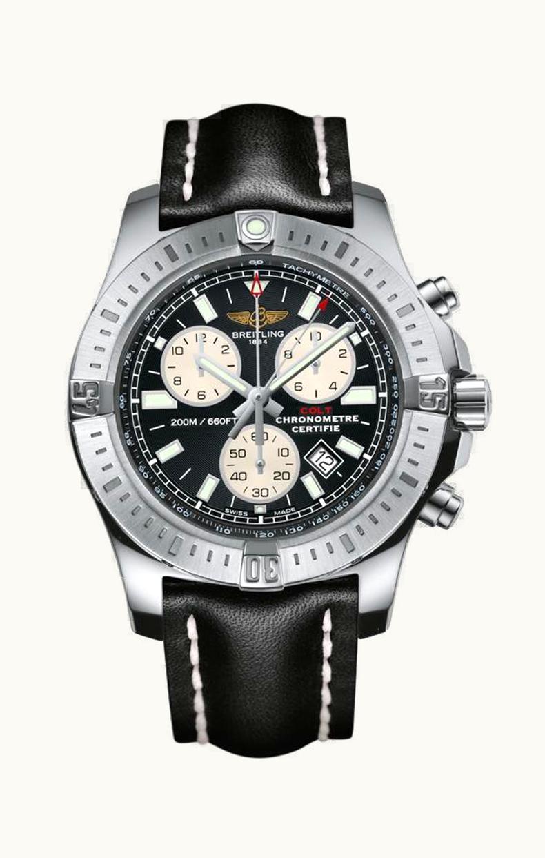 Breitling Colt Chronograph Volcano Black / Calf / Pin