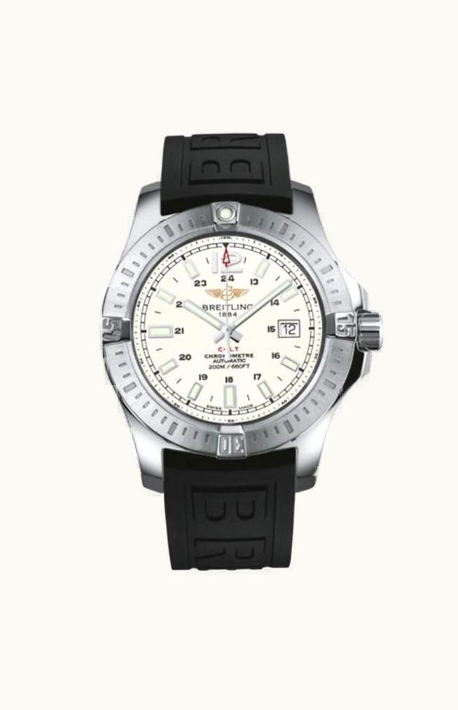 Breitling Colt Chronograph Stratus Silver / Calf / Pin