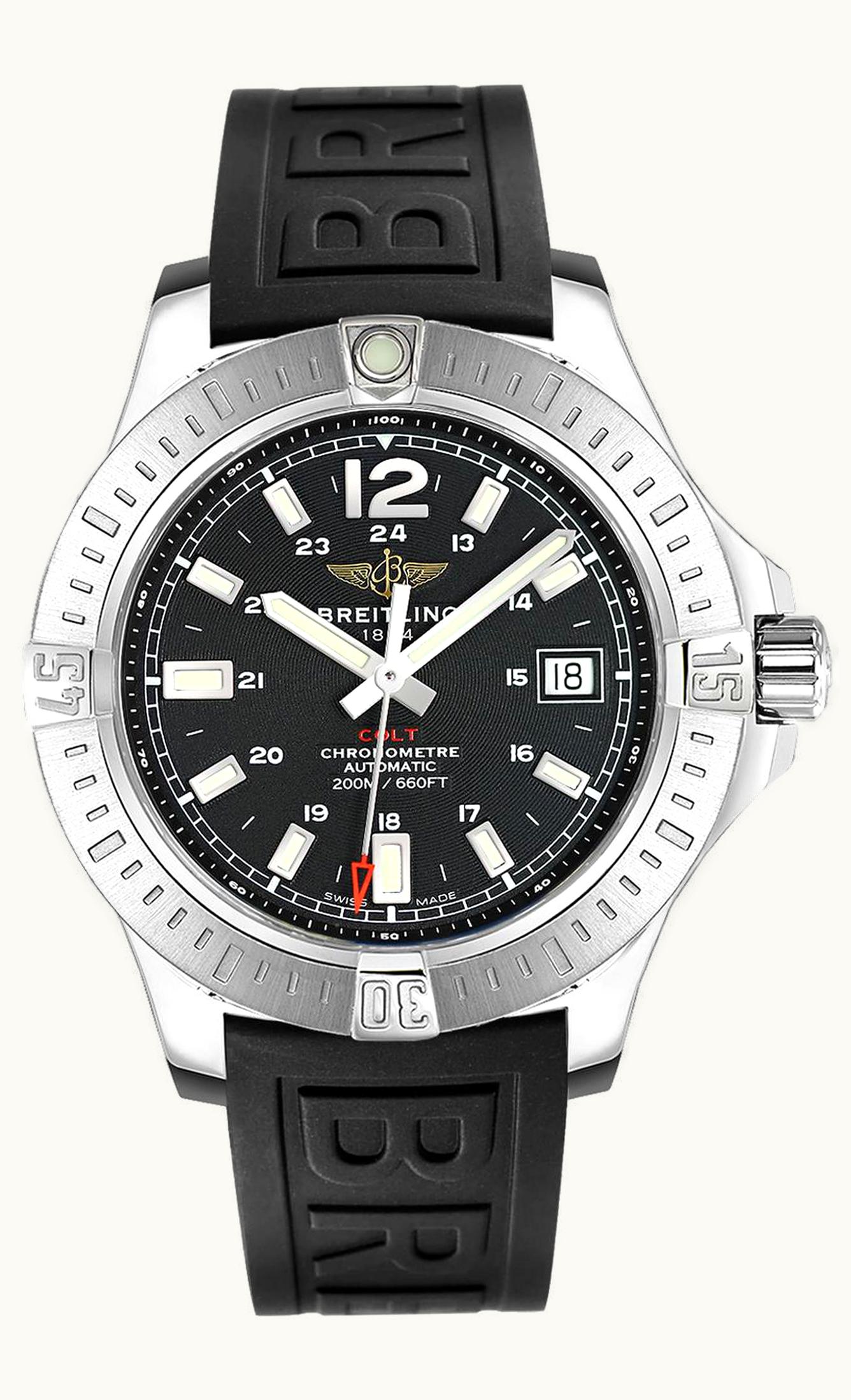 Breitling Colt 41 Automatic Volcano Black / Rubber