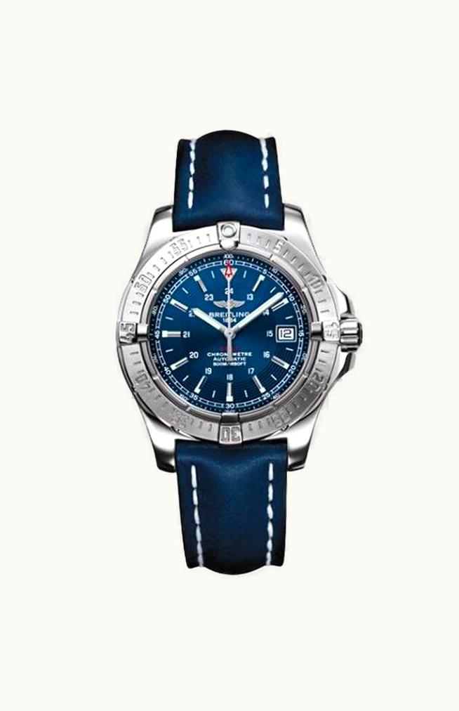 Breitling Colt 41 Automatic Mariner Blue / Calf