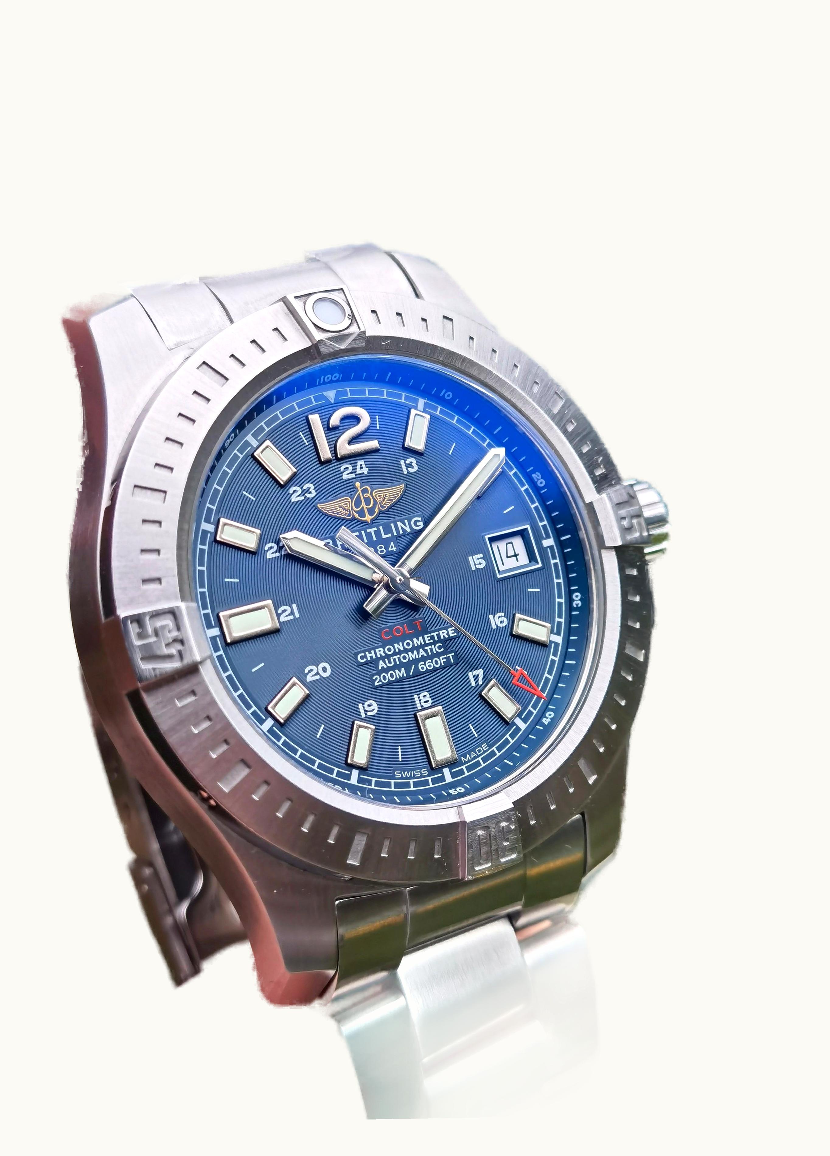 Breitling Colt 41 Automatic Mariner Blue / Rubber