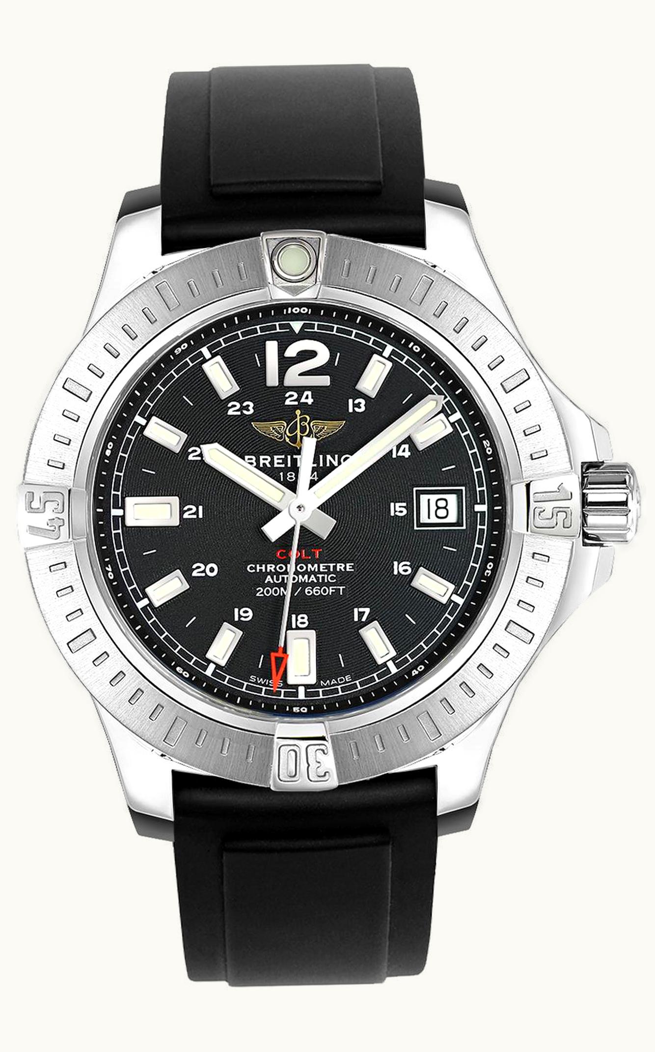 Breitling Colt 44 Automatic Volcano Black / Rubber